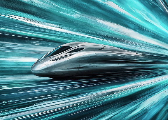 Visa Direct and digital wallet payment, high-speed train